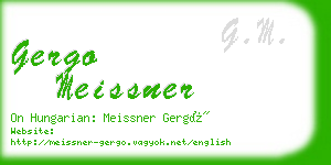 gergo meissner business card